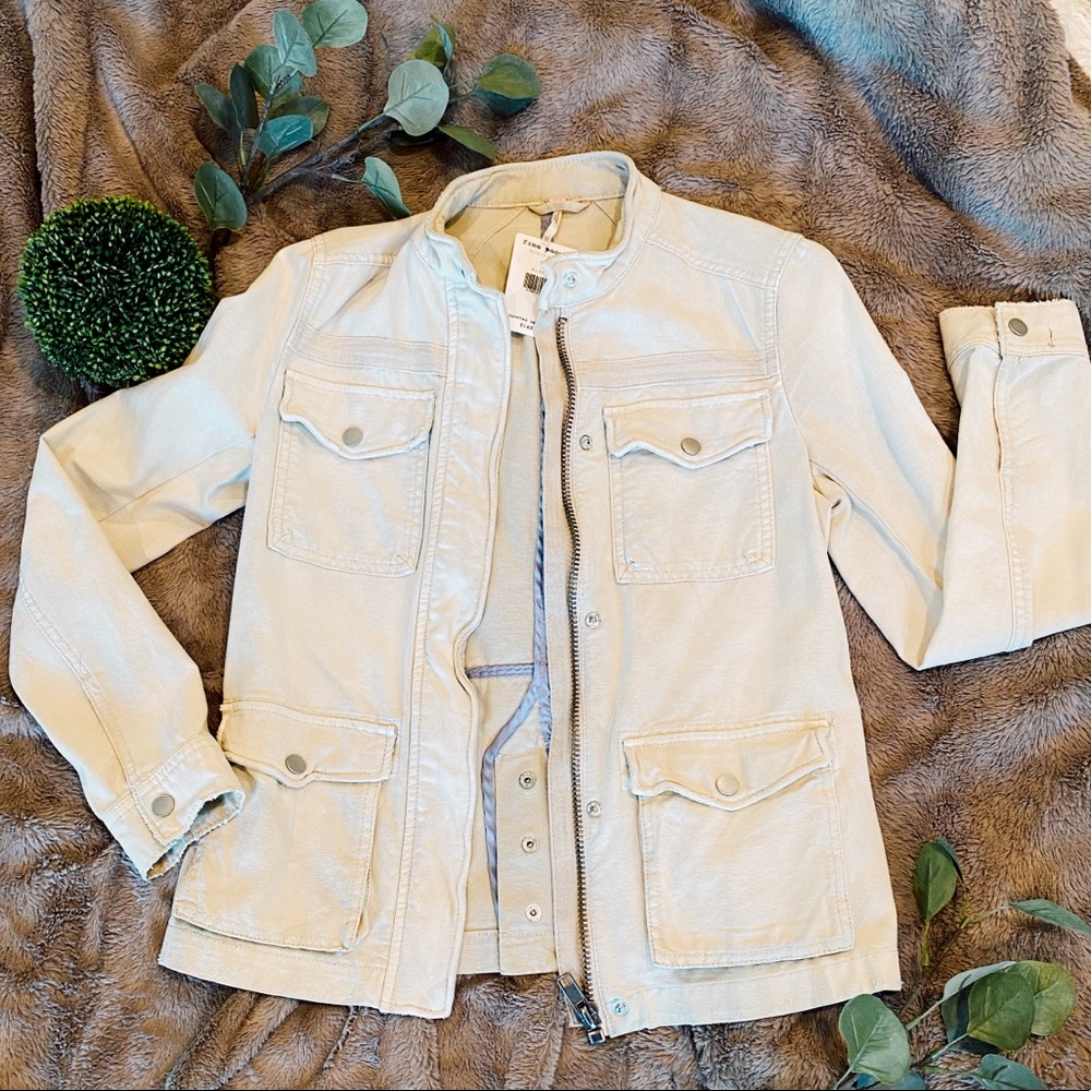 Free People Rumpled Army Jacket